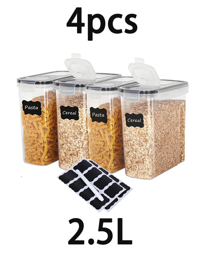 Airtight Food Storage Containers 4PCS Large Kitchen Containers Set