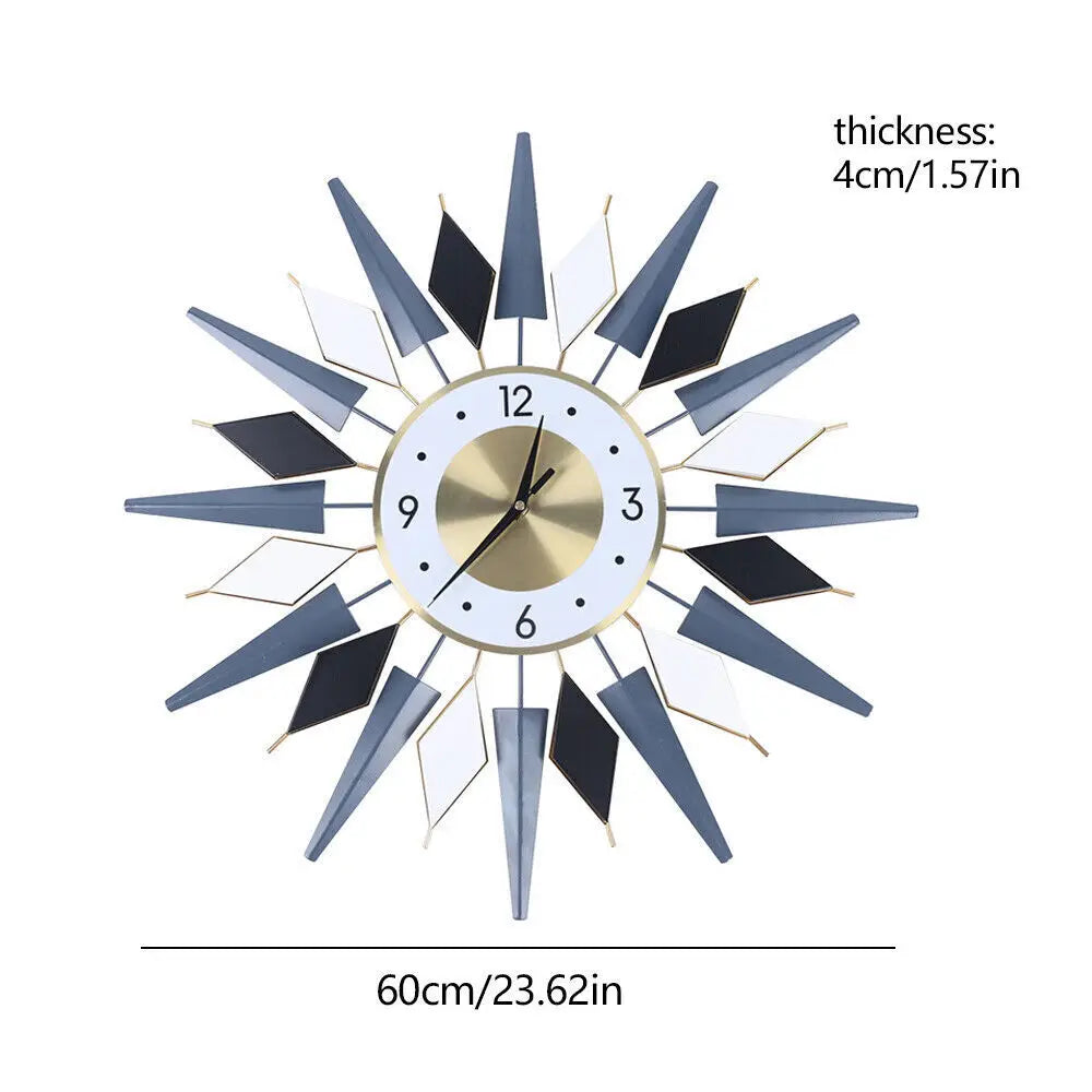 Mid century wall clock large