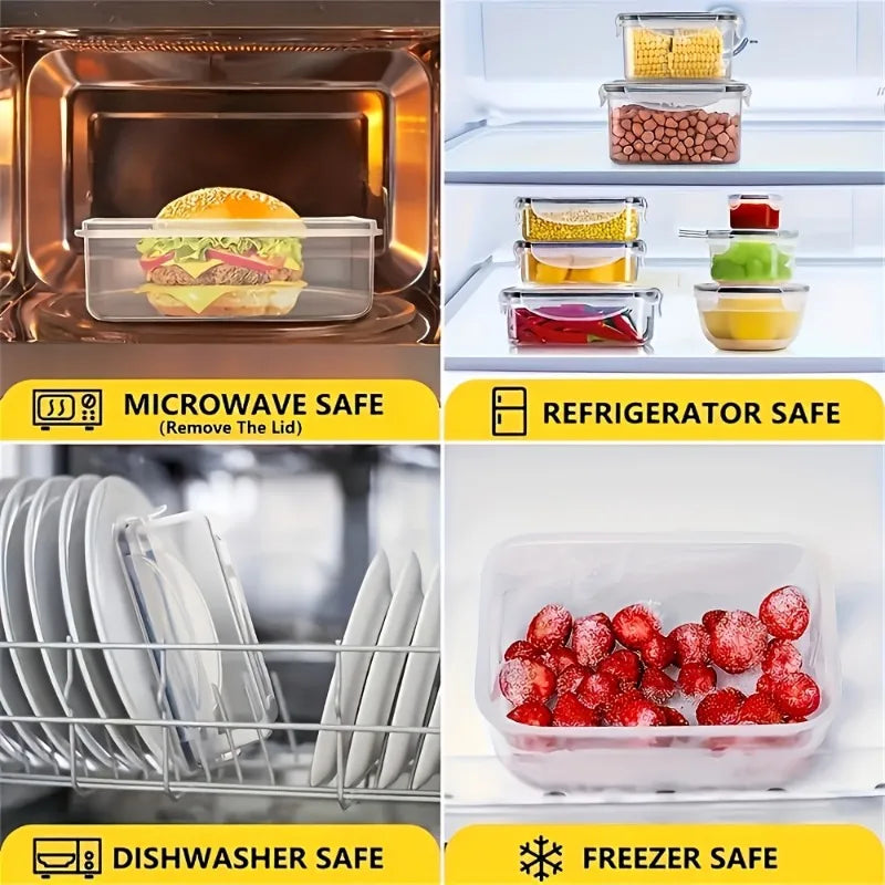 Airtight Food Storage Containers Set 48Pcs BPA Free Kitchen Organizer