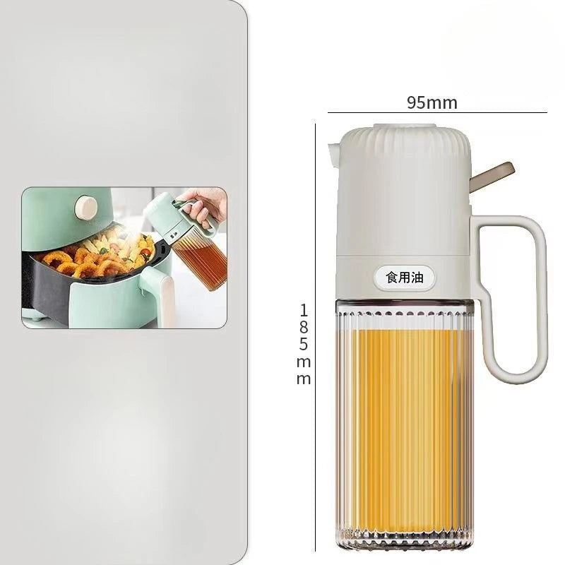 250ml Glass Oil Spray Bottle, Press Atomize Oil Sprayer