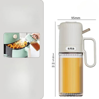 250ml Glass Oil Spray Bottle, Press Atomize Oil Sprayer