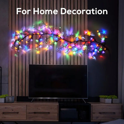 Willow Vine Lights with Voice-Activated  LED Lighting