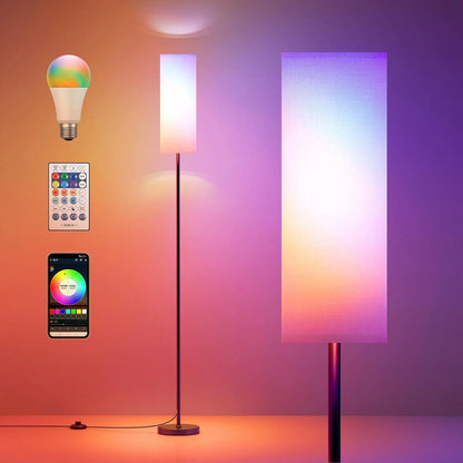 Modern Floor Lamp LED Lighting With Remote Control Adjustable
