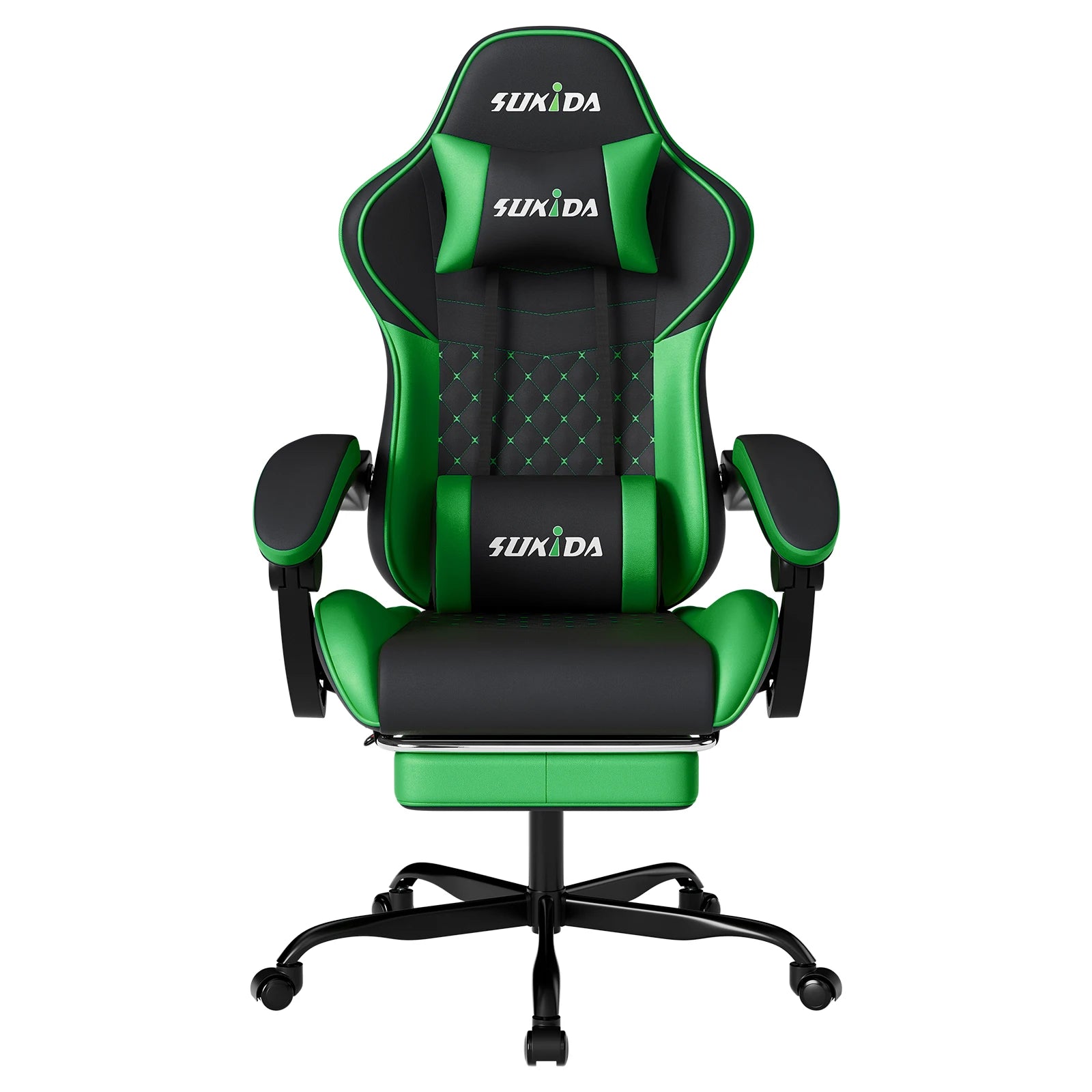 Gamer Chair w/ Massage, Lumbar Support, Swivel & Adjustable