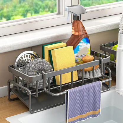 Kitchen Sink Caddy Heavy Duty Rust Resistant Metal Drain Tray