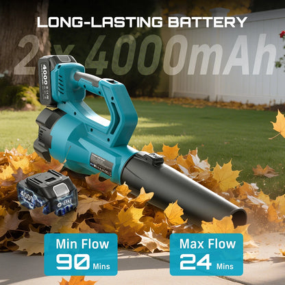 Cordless Turbo Leaf Blower Snow Removal 18v Battery Operated