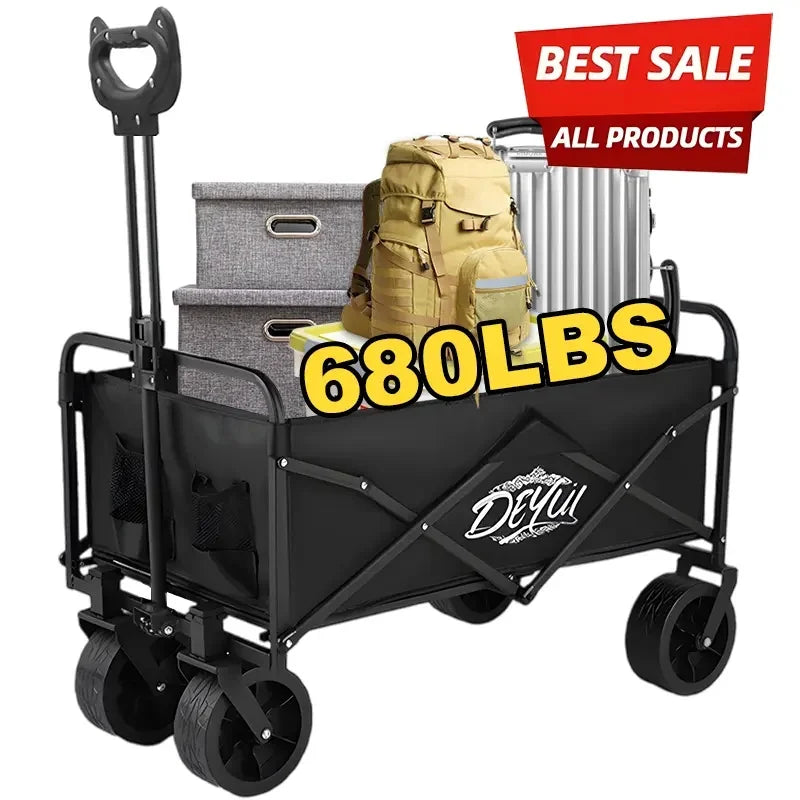 All Terrain Heavy Duty Folding Garden Cart, Large Capacity, 4 Sizes