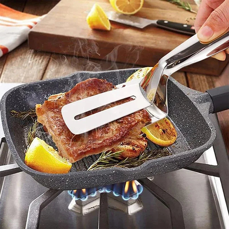 Heatproof Kitchen Tongs 2 Pack Long Silicone Cooking Serving Tongs