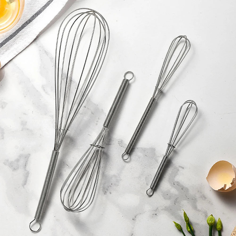 Balloon Wire Whisk Stainless Steel Manual Kitchen Whisk