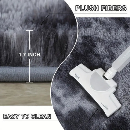 Plush Area Rug Fluffy Soft Ultra-Grip Non-Slip Easy to Clean Carpet