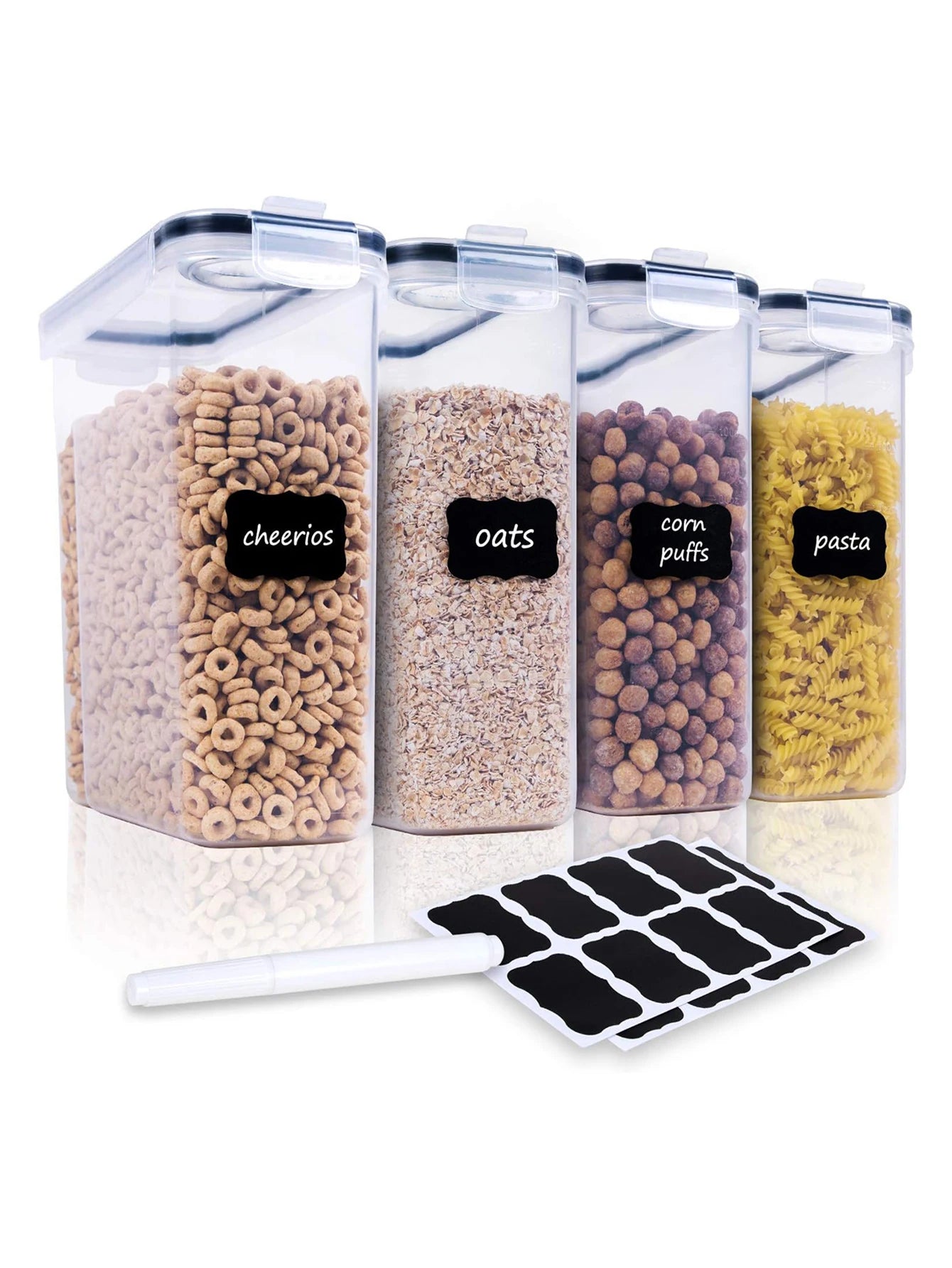 Airtight Food Storage Containers 4PCS Large Kitchen Containers Set
