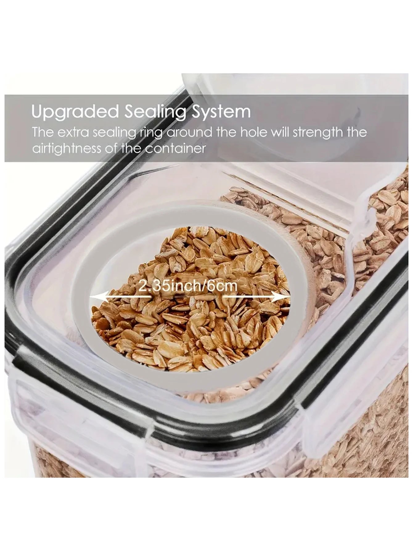 Airtight Food Storage Containers 4PCS Large Kitchen Containers Set
