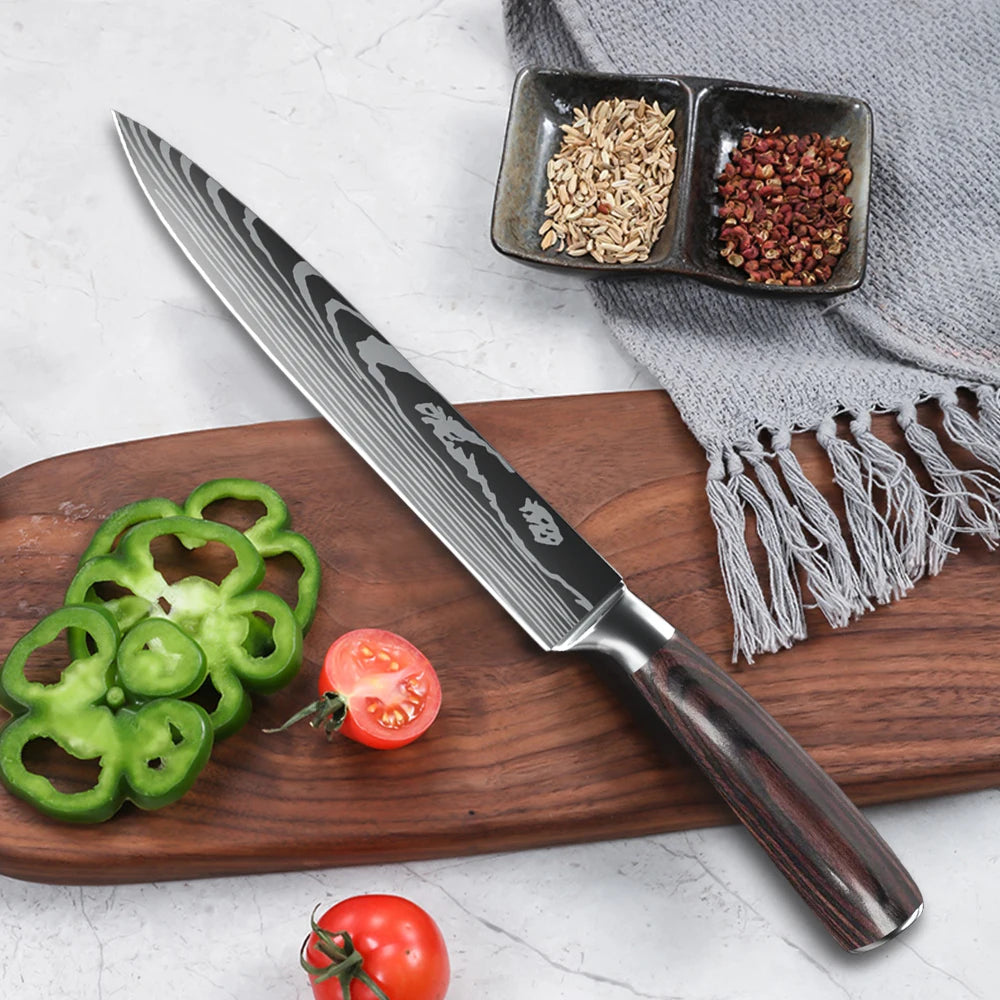 8 Inch Slicing Knife Japanese Kitchen Knife German Stainless Steel