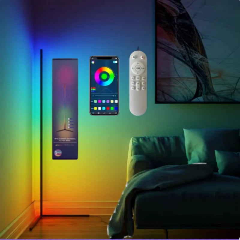 Smart RGB Floor Lamp Music Sync App Control LED Fantasy Lighting