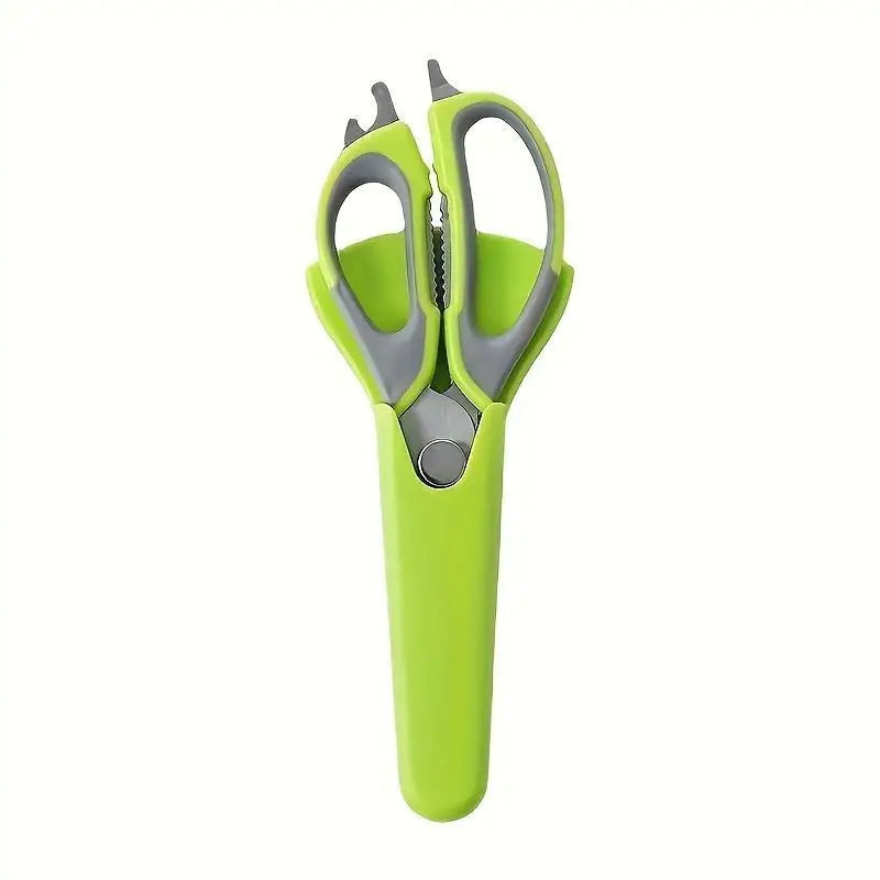 Multifunctional Kitchen Scissors 7 in 1 With Magnetic Holder