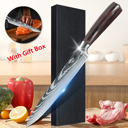 8 Inch Slicing Knife Japanese Kitchen Knife German Stainless Steel