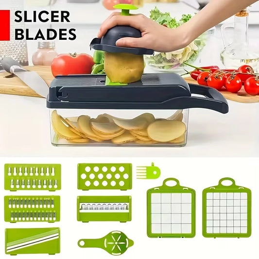 Vegetable Chopper Slicer Dicer 14 in 1 Multifunctional Kitchen Tool