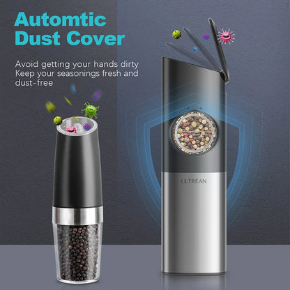 Electric Salt and Pepper Grinder Stainless Steel Adjustable Fineness