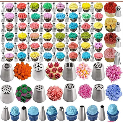 Cake Decorating Set 359pcs Baking Supplies 66 Tips Piping Bags