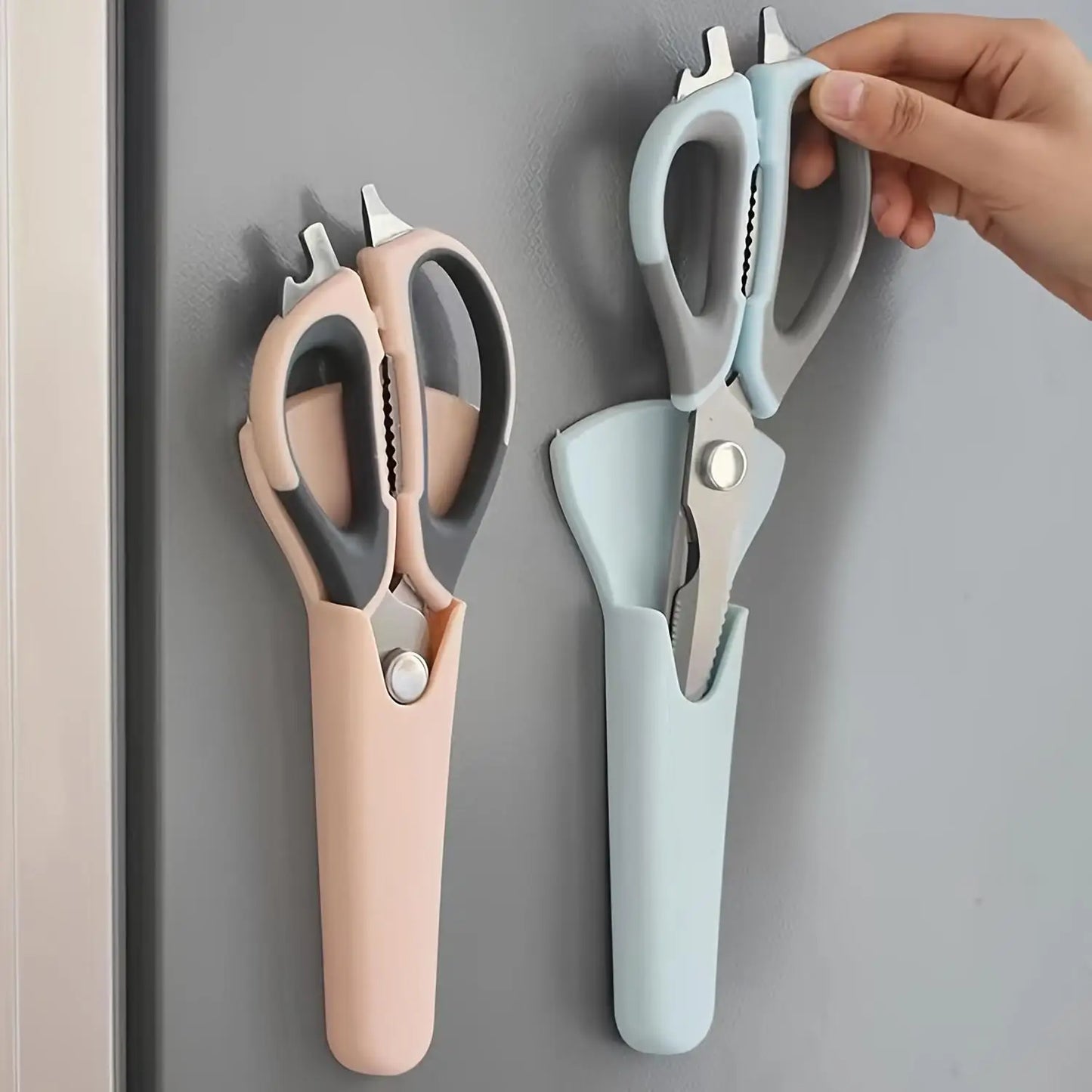 Multifunctional Kitchen Scissors 7 in 1 With Magnetic Holder