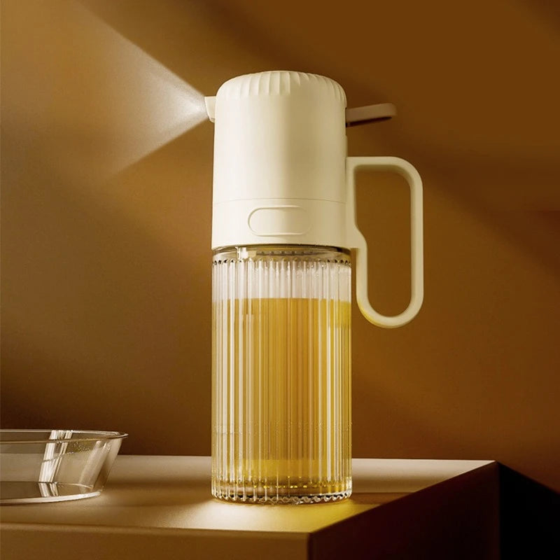 250ml Glass Oil Spray Bottle, Press Atomize Oil Sprayer