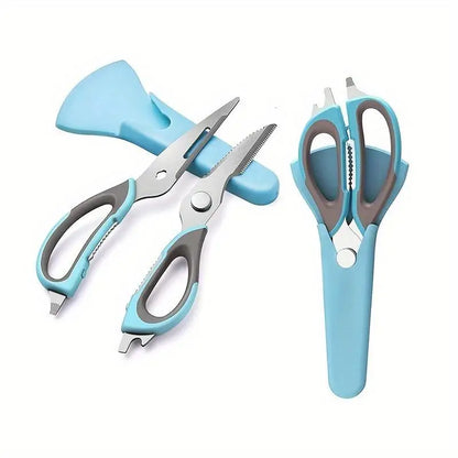 Multifunctional Kitchen Scissors 7 in 1 With Magnetic Holder