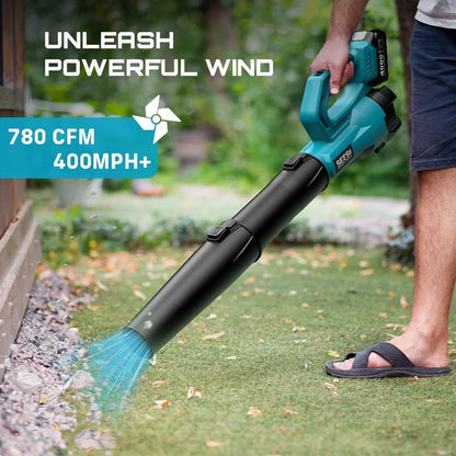 Cordless Turbo Leaf Blower Snow Removal 18v Battery Operated