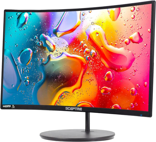 24-inch Curved Gaming Monitor 1080p 75Hz R1500 HDMIx2 VGA Speakers VESA