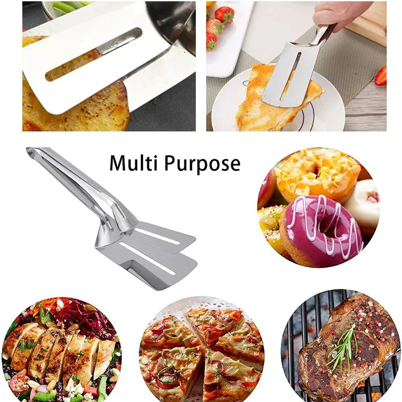 Heatproof Kitchen Tongs 2 Pack Long Silicone Cooking Serving Tongs