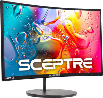 24-inch Curved Gaming Monitor 1080p 75Hz R1500 HDMIx2 VGA Speakers VESA