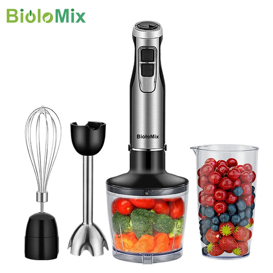 Hand Stick Blender 4 in 1 1200W Mixer Chopper Smoothie Ice