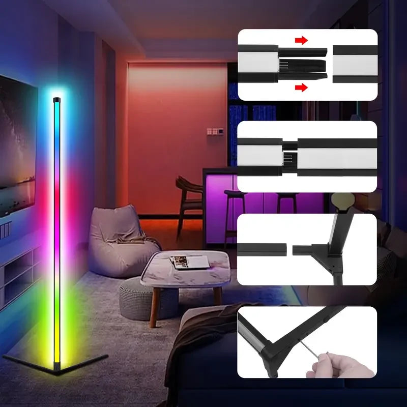 Smart RGB Floor Lamp Music Sync App Control LED Fantasy Lighting