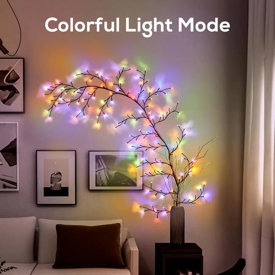 Willow Vine Lights with Voice-Activated  LED Lighting