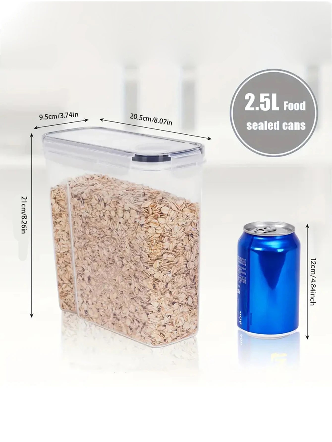 Airtight Food Storage Containers 4PCS Large Kitchen Containers Set
