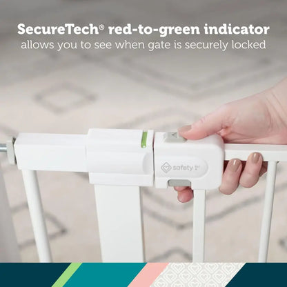 Easy Install Walk Thru Baby/Pet Gate for Doorway With Door,