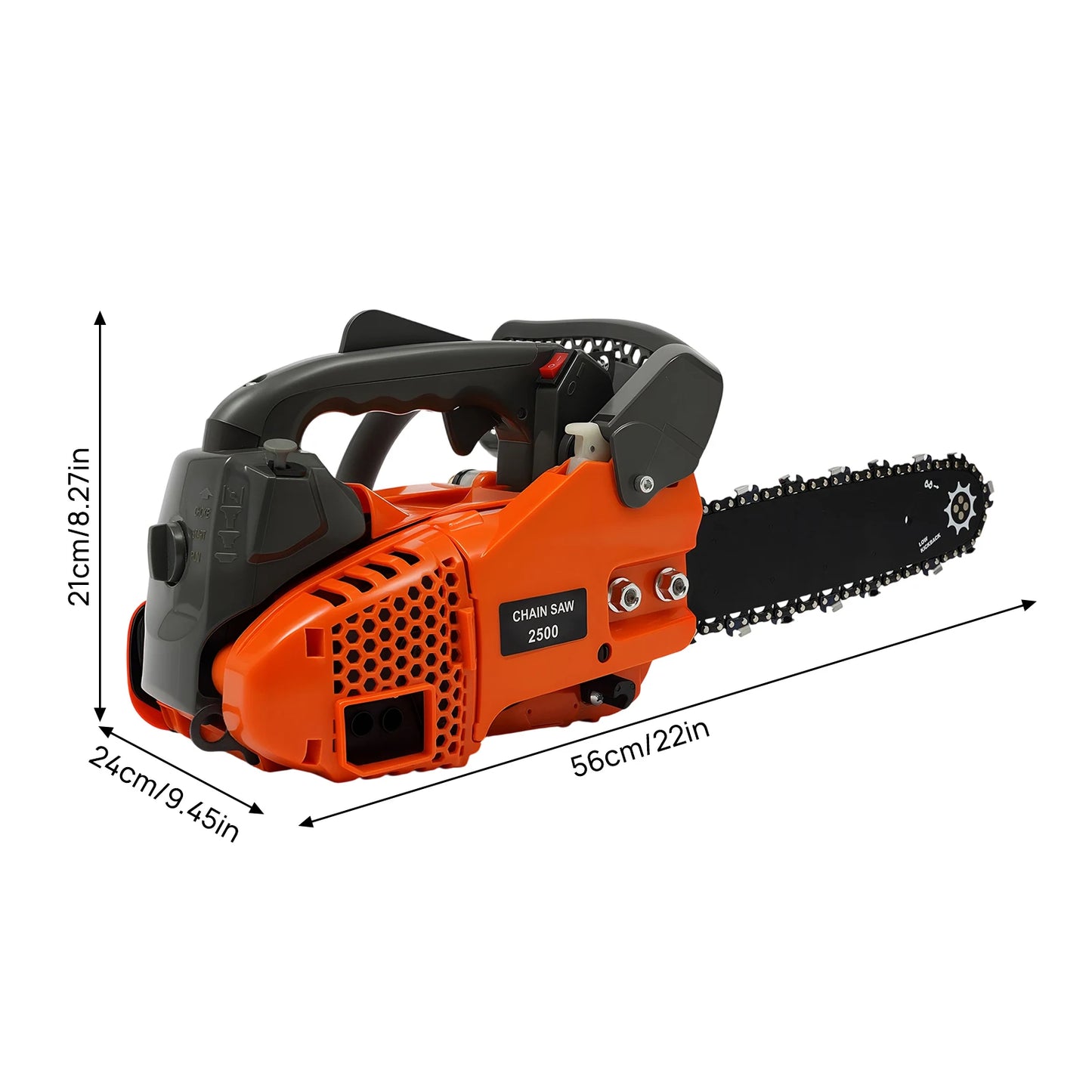 Top Handle Chainsaw 12 Inch Gasoline 2 Stroke Engine Saw