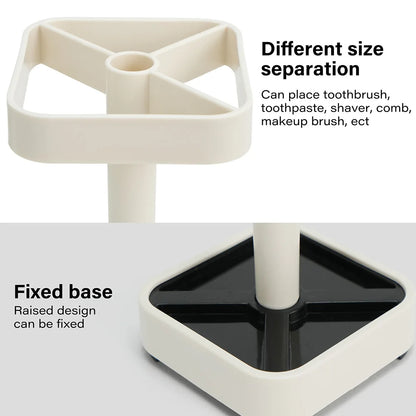 Toothbrush Holder With Cover Cup Storage Toothpaste Bathroom Organizer