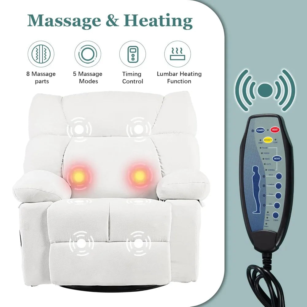 Power swivel rocker recliner