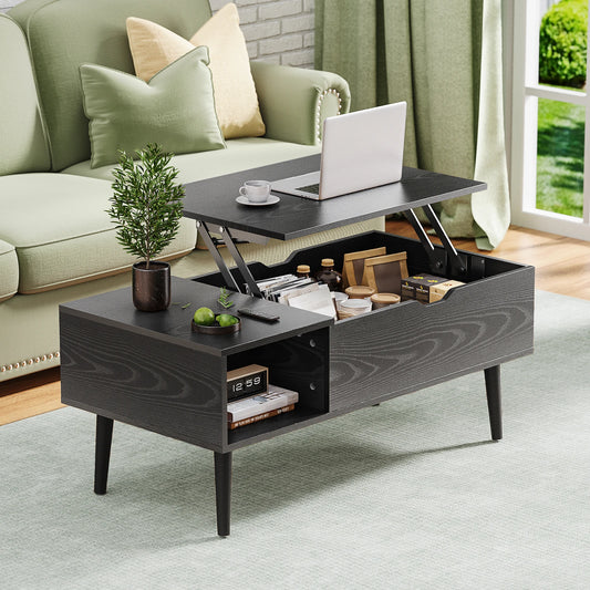 Lift Top Coffee Table with Hidden Storage and Easy Lift Design
