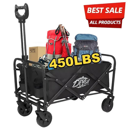 All Terrain Heavy Duty Folding Garden Cart, Large Capacity, 4 Sizes