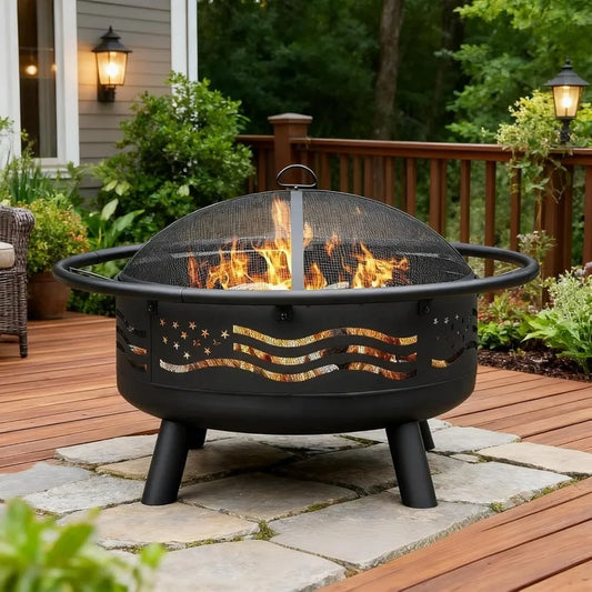 32 inch wood burning fire pit