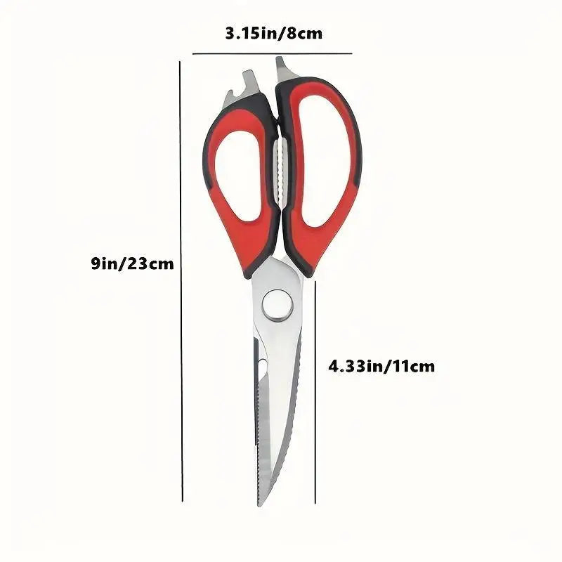 Multifunctional Kitchen Scissors 7 in 1 With Magnetic Holder