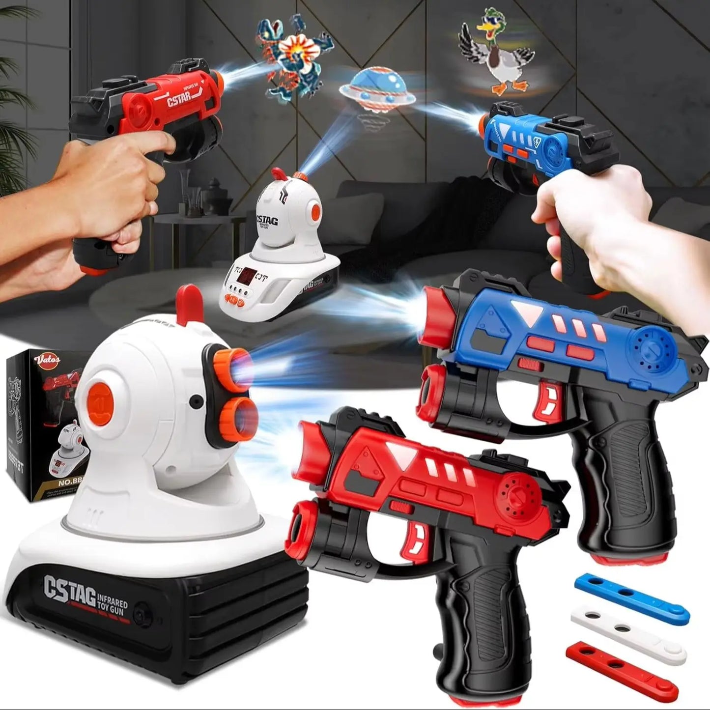 Laser Tag Game 2 Players Indoor/Outdoor Infrared Set