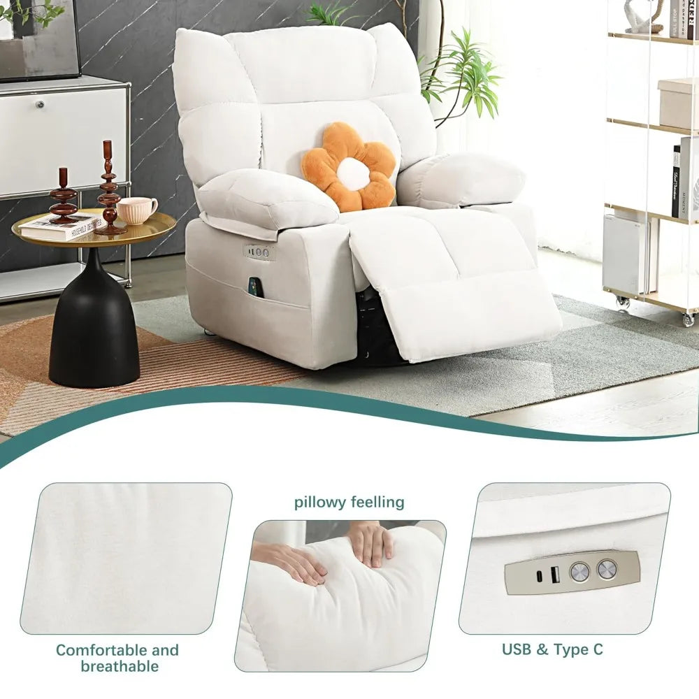 Power swivel rocker recliner