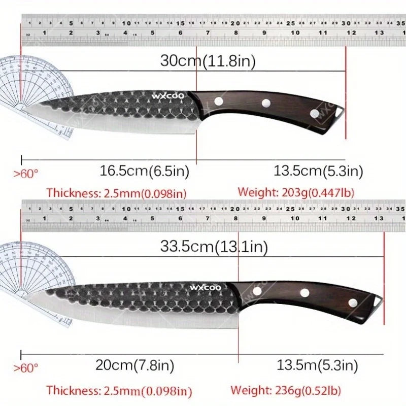 Professional Kitchen Knife Set 8PCS Stainless Steel Forged Chef Set