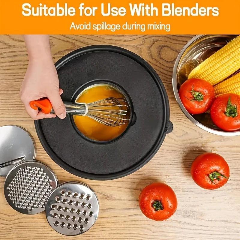 Stainless Steel Mixing Bowl Set 13 Piece With Lids and Graters