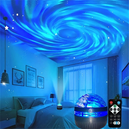 Galaxy Projector Night Light LED Starry Sky Remote USB Rechargeable
