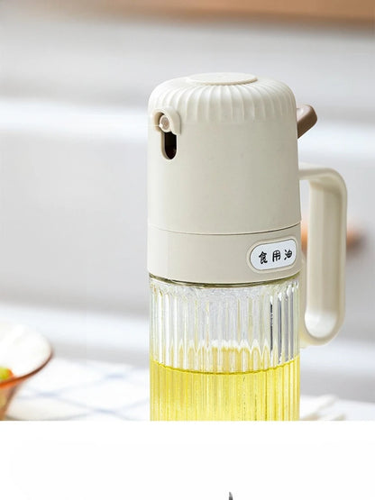 250ml Glass Oil Spray Bottle, Press Atomize Oil Sprayer