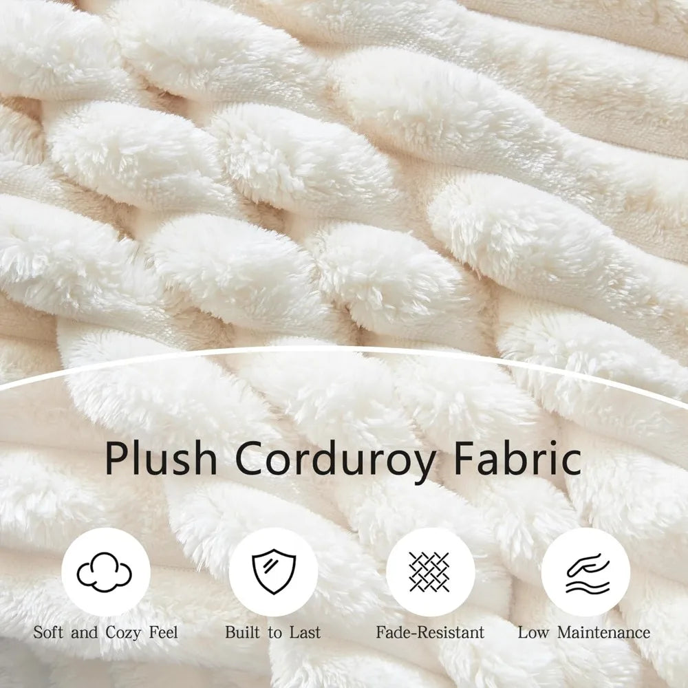Oversized Cloud Couch Convertible 4 Seat Corduroy Sofa