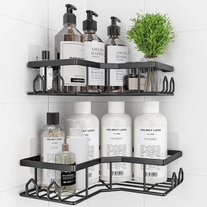 Stainless Steel Shower Caddy 2 Pack No Drill Corner Bathroom Organizer